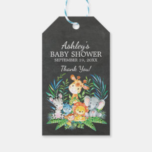 Chalkboard Jungle Baby Dusche Gefallen Geschenktag Geschenkanhänger