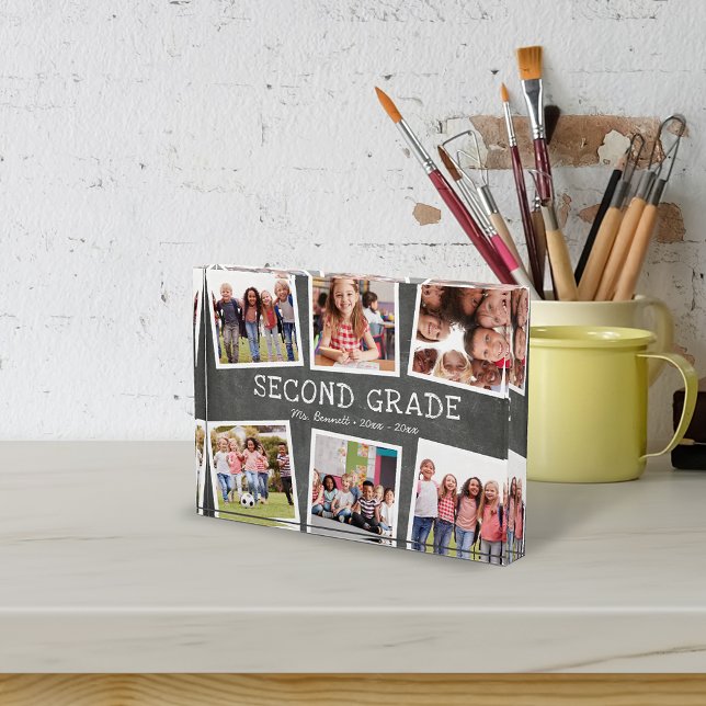 Chalkboard Kids School Year Keepake Collage Fotoblock (Von Creator hochgeladen)
