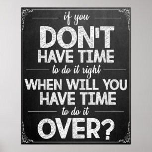 Chalkboard-Klassenzimmer-Poster Poster