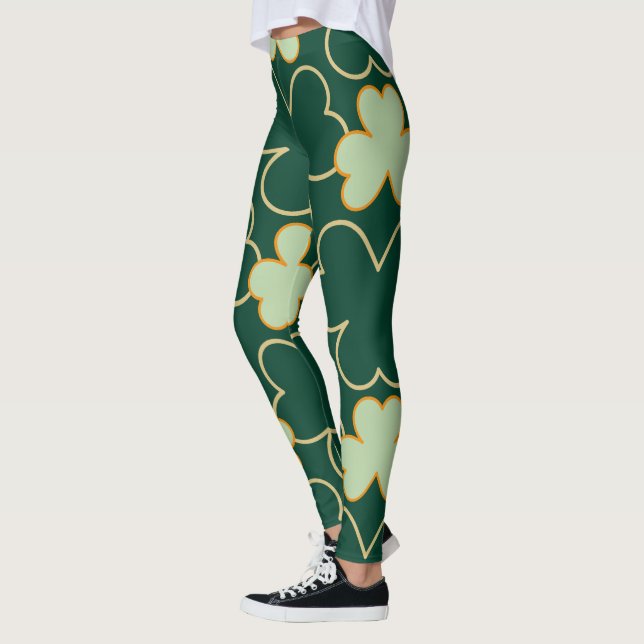Chalkboard Kleeblatt St. Patrick's Day Leggings (Links)