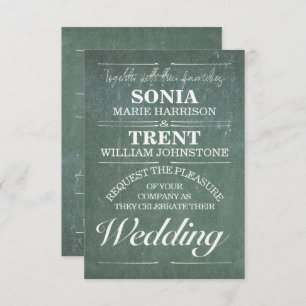 Chalkboard-Lehrerin Hochzeit Einladung