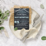 Chalkboard Lights Aqua Bat Mitzvah Einladung<br><div class="desc">Diese lässigen,  schicken Einladungen sind perfekt für jede Bat Mitzvah Feier. Jede Textzeile ist vollständig anpassbar,  um genau zu sagen,  was Sie gewollt haben!</div>
