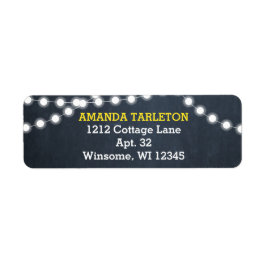 Chalkboard Lights Gold Personalisiert