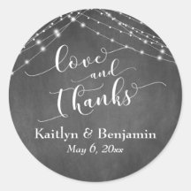 Chalkboard Lights Hochzeit Script-Liebe und Danke