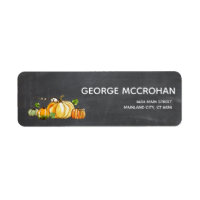 Chalkboard Little Pumpkin Halloween Rücksendeadres