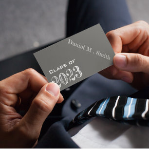 Chalkboard look  2023  -  graduation name card visitenkarte