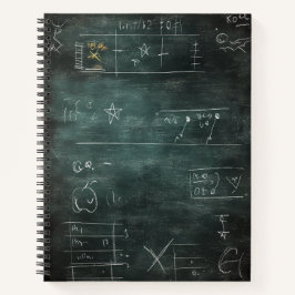 Chalkboard Math Doodles Notebook Notizbuch