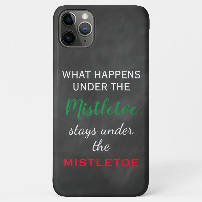 Chalkboard Mistletoe Holiday Case-Mate iPhone Hülle (Rückseite)
