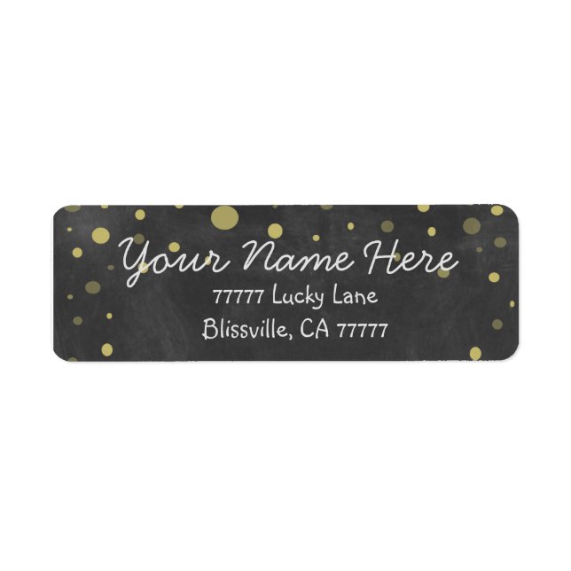 Chalkboard mit Goldpunkten (Vorne)