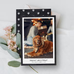 Chalkboard Modern Minimal Merry Woofmas Feiertagskarte<br><div class="desc">Chalkboard Modern Minimal Merry Woofmas Ferienkarte</div>
