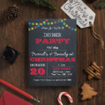 Chalkboard Multi Lights Red Holiday Einladung<br><div class="desc">Diese Einladung ist perfekt für jede Feier. Jedes Element ist vollständig anpassbar,  um genau zu sagen,  was Sie gewollt haben.</div>