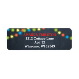 Chalkboard Multi Lights Red Personalisiert