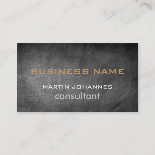Chalkboard Pattern Gray Trendy Business Card Visitenkarte