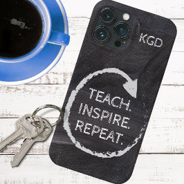 Chalkboard Phrase Monogram Case-Mate iPhone Hülle
