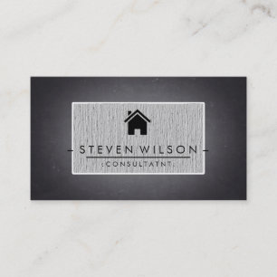 Chalkboard Real Anwesen Beruflich Linde Visitenkarte