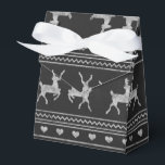 Chalkboard Reindeer Christmas Favor Box Geschenkschachtel<br><div class="desc">Chalkboard Reindeer Christmas Favor Box</div>