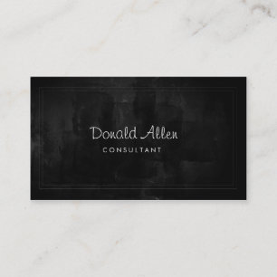 Chalkboard Retro Black Beruflich Classic Visitenkarte