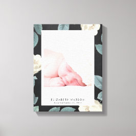 Chalkboard Rose Blumenrahmen Canvas drucken Leinwanddruck