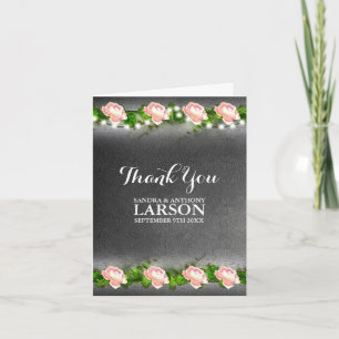 Chalkboard Rose Wedding Danke