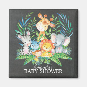 Chalkboard Safari Jungle Baby Dusche Gefallen Magn Magnet