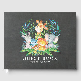 Chalkboard Safari Jungle Baby Showbook Gästebuch