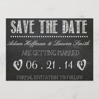 Chalkboard Save the Date Einladung
