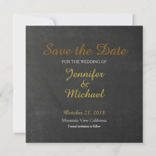 Chalkboard Save the Date Hochzeitshandschrift