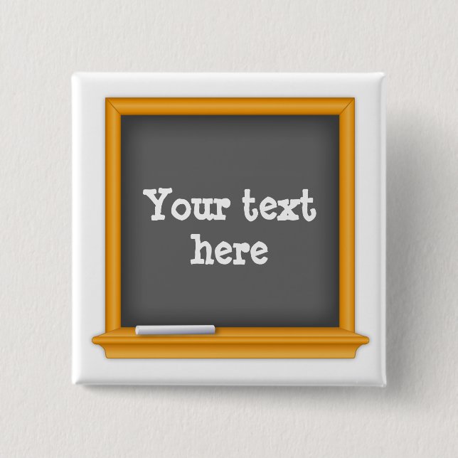 Chalkboard School Spirit Abzeichen Button (Vorderseite)