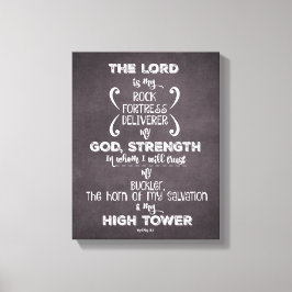 Chalkboard Scripting Psalms Verse Leinwanddruck