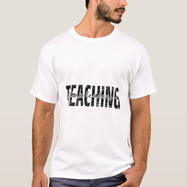 Chalkboard Skriptlehre Zitat Kunst T-Shirt (Vorderseite)