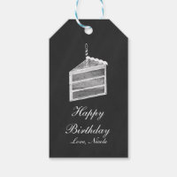 Chalkboard Slice of Cake Chalk Geburtstagsgeschenk