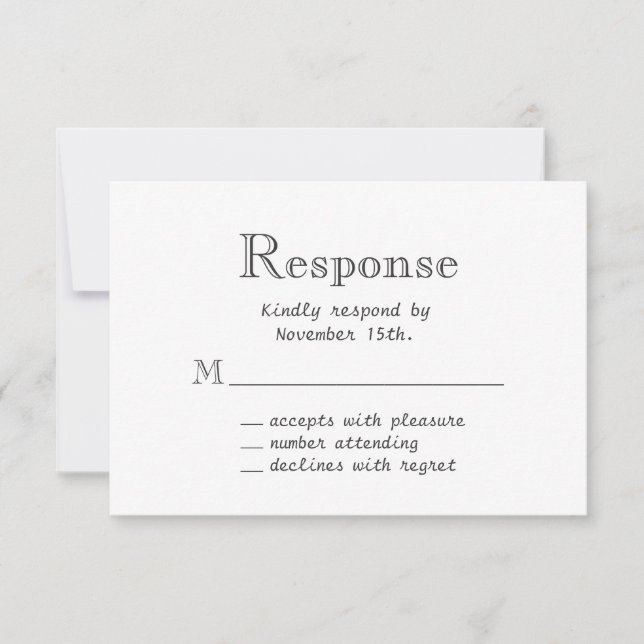 Chalkboard Snowflake UAWG RSVP Karte (Vorderseite)