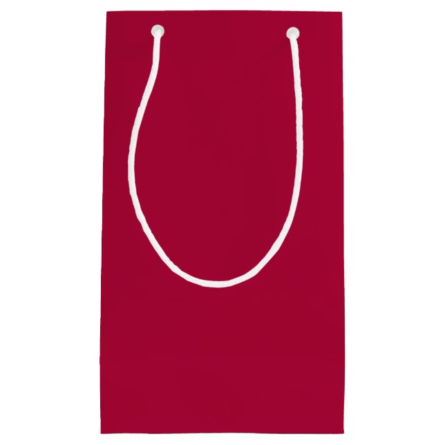 Chalkboard Snowman Medium Cherry Red Kleine Geschenktüte (Vorderseite)