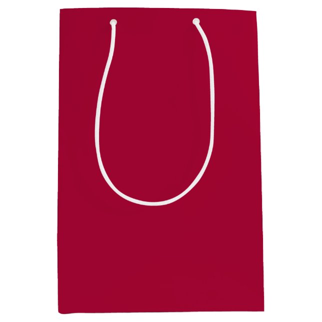 Chalkboard Snowman Medium Cherry Red Mittlere Geschenktüte (Vorderseite)