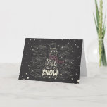 Chalkboard Snowman Weihnachten<br><div class="desc">Schneemann mit Schnee und die Worte: "Lass es schneien." Bild von vecteezy.</div>