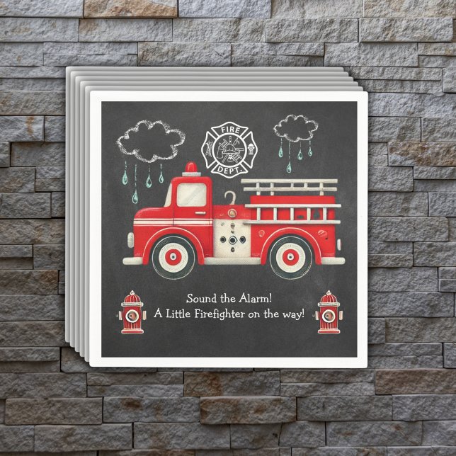 Chalkboard Sound the Alarm! Taschentuch Serviette (Von Creator hochgeladen)