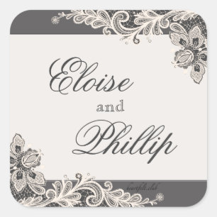 Chalkboard-Sticker Quadratischer Aufkleber