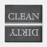 Chalkboard Style Geschirrspüler Magnet Sauberkeit 