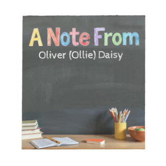 Chalkboard-Style Teacher Post-it Notes Notizblock