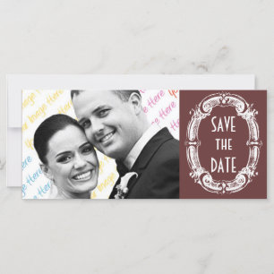 Chalkboard Style WEDD Speichern Sie das Datum
