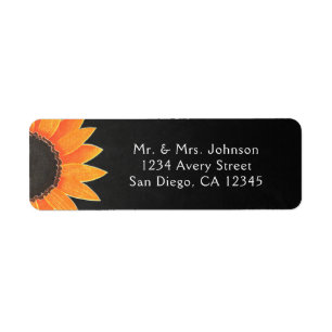 Chalkboard Sunflower Rustic Country Brautparty
