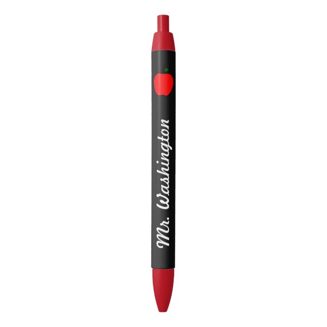 Chalkboard-Teacher's Apple Pen Kugelschreiber (Vorderseite Vertikal)