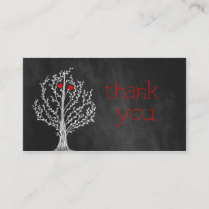 Chalkboard Thema Danke Business Card Visitenkarte