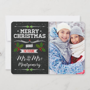 Chalkboard Thema Zukunft Herr und Frau Weihnachten