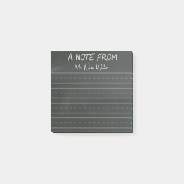  Chalkboard Themed Post-it Notes Klebezettel (Vorderseite)