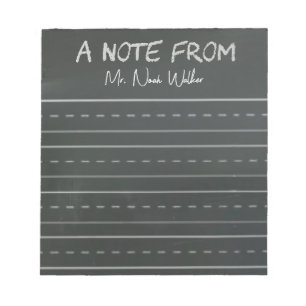 Chalkboard Themed Post-it-Notes Notizblock
