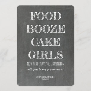 Chalkboard TRAUZEUGE / TRAUZEUGE Vorschlag Funny Einladung