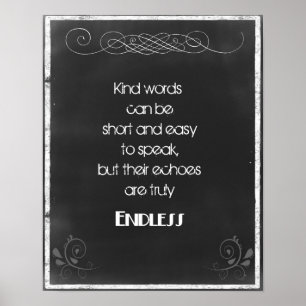 Chalkboard Typografie Zitat über die Verwendung vo Poster