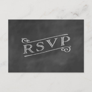 Chalkboard UAWG RSVP Karte
