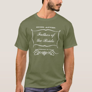 Chalkboard Vater der Braut Hochzeitsleute T - Shir T-Shirt